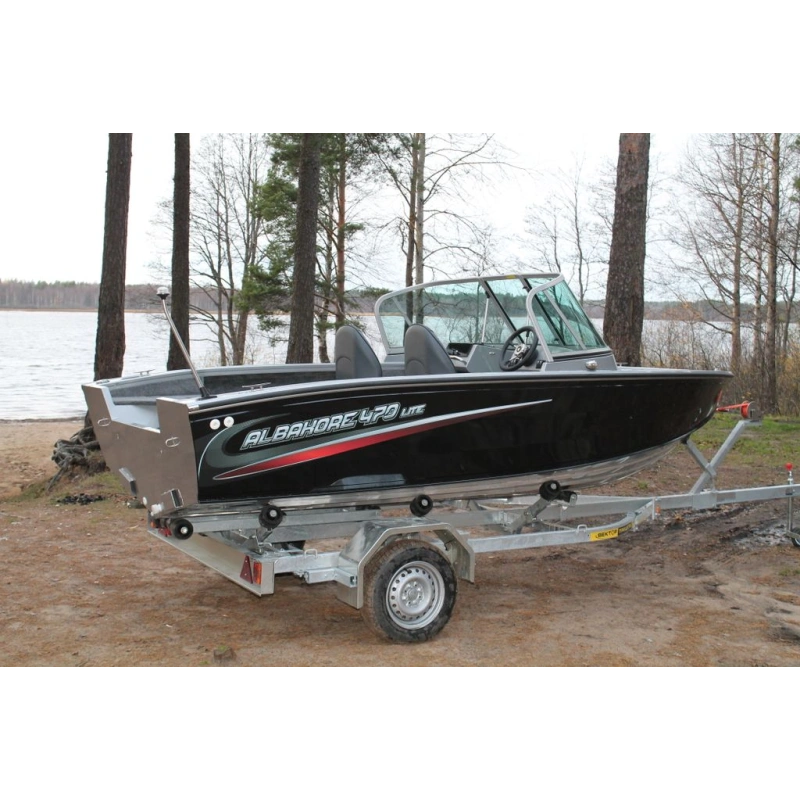 Катер-лодка алюминиевая ALBAKORE 470 fish Lite