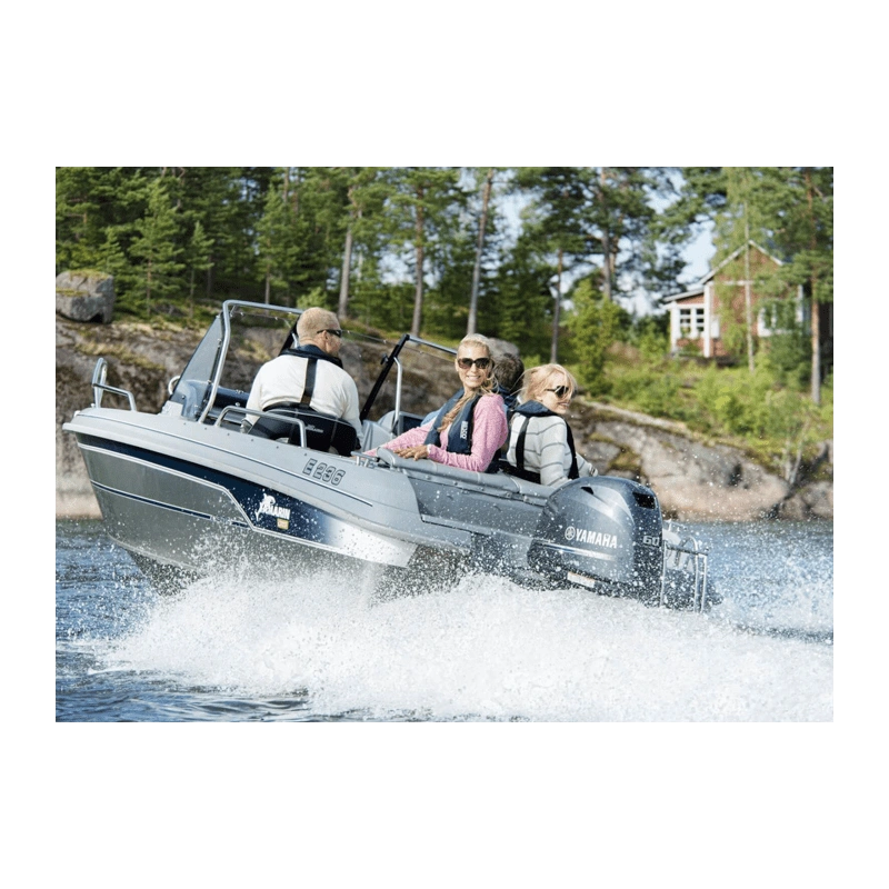 Комплект Алюминиевая лодка (катер) Mikatsu (Микатсу) 475 (Z43) Premium + мотор Yamaha F60FETL
