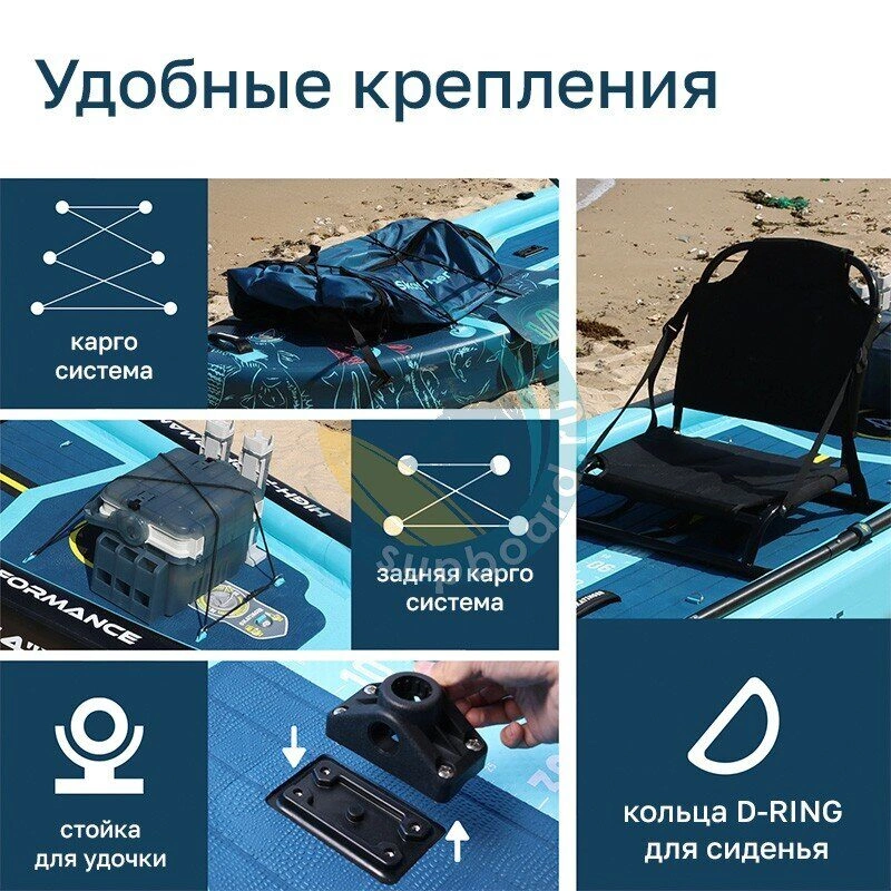 SUP-борд с сиденьем Skatinger Fishing 12.4