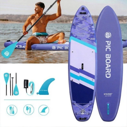 Сап борд с веслом Pic Board Camouflage Purple 11