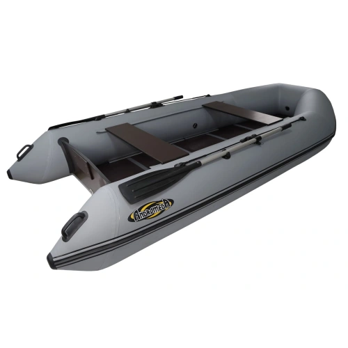 Лодка ПВХ АНДРОМЕДА 375 киль + 2х-тактный лодочный мотор SHARMAX SM9.9HS