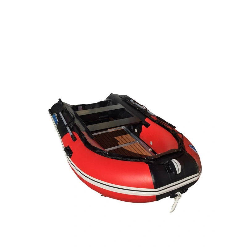 Лодка ПВХ STORMLINE Flexiteek 360 (черно-зеленая/красно-черная)