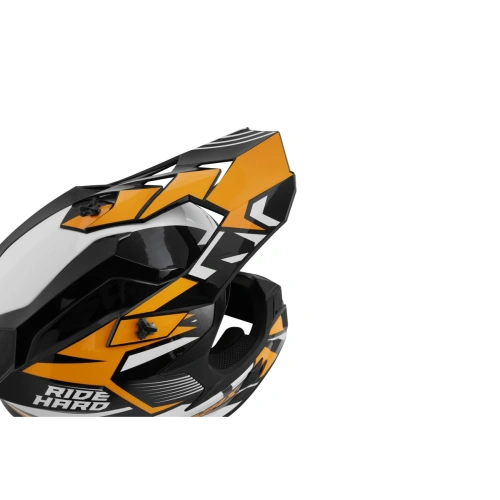 Шлем кроссовый Sharmax SH536 Orange/Black
