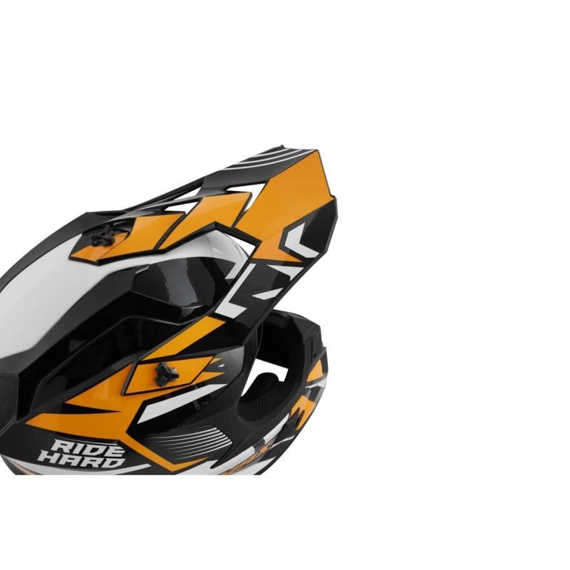 Шлем кроссовый Sharmax SH536 Orange/Black