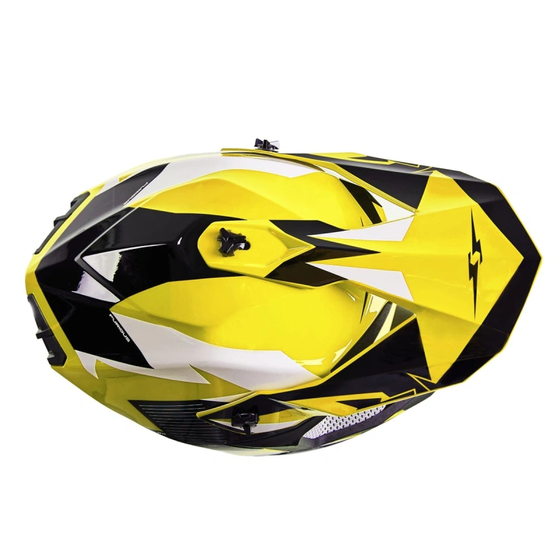 Шлем кроссовый Sharmax SH336 Yellow/Black