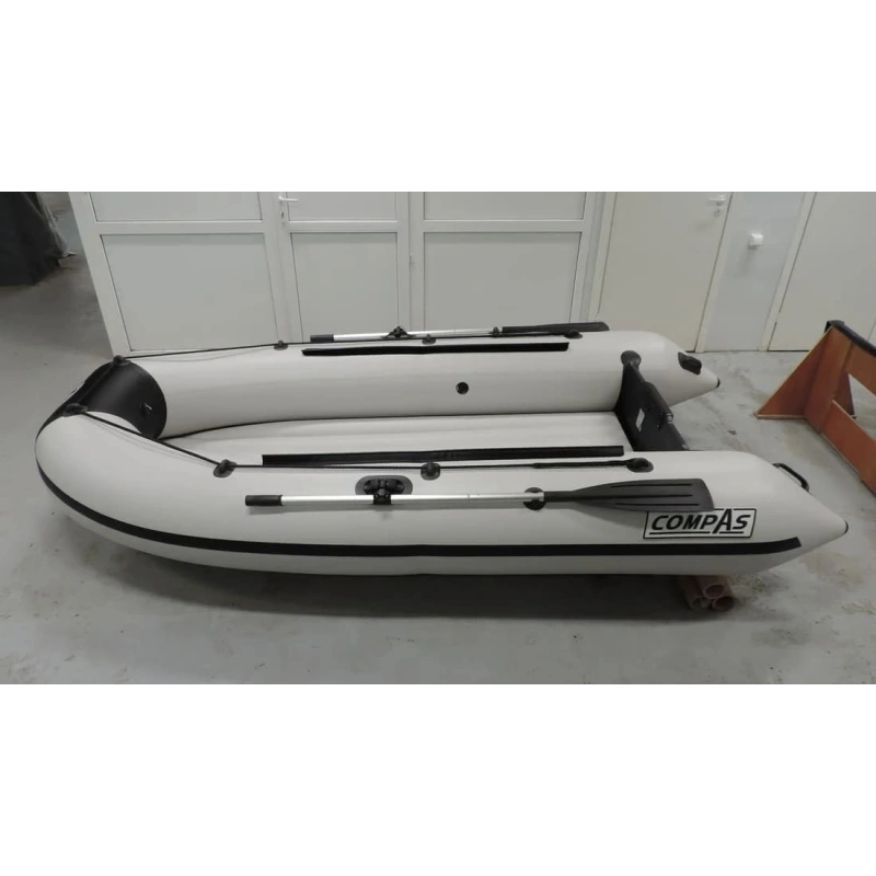 Лодка ПВХ COMPAS 325E + 2х-тактный лодочный мотор MERCURY ME 9.9 MH TMC (247CC)