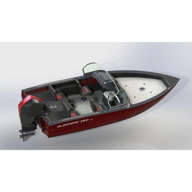 Катер-лодка алюминиевая ALBAKORE 560 Fish