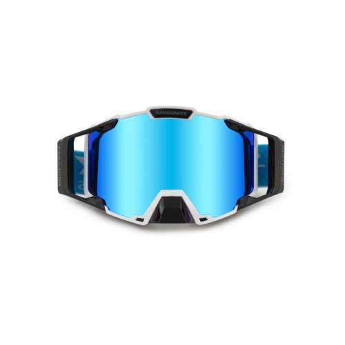 Очки кроссовые Sharmax Premium White/Blue