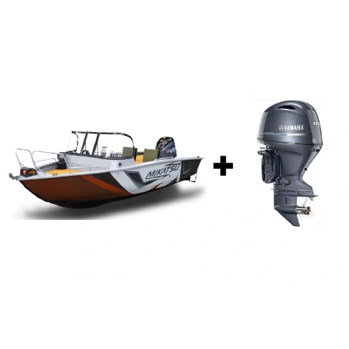 Комплект Алюминиевая лодка (катер) Mikatsu (Микатсу) 570 (Z43) Sport + мотор Yamaha F115BETL
