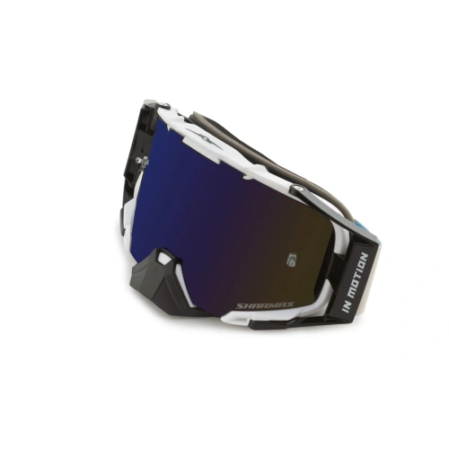 Очки кроссовые Sharmax White/Blue