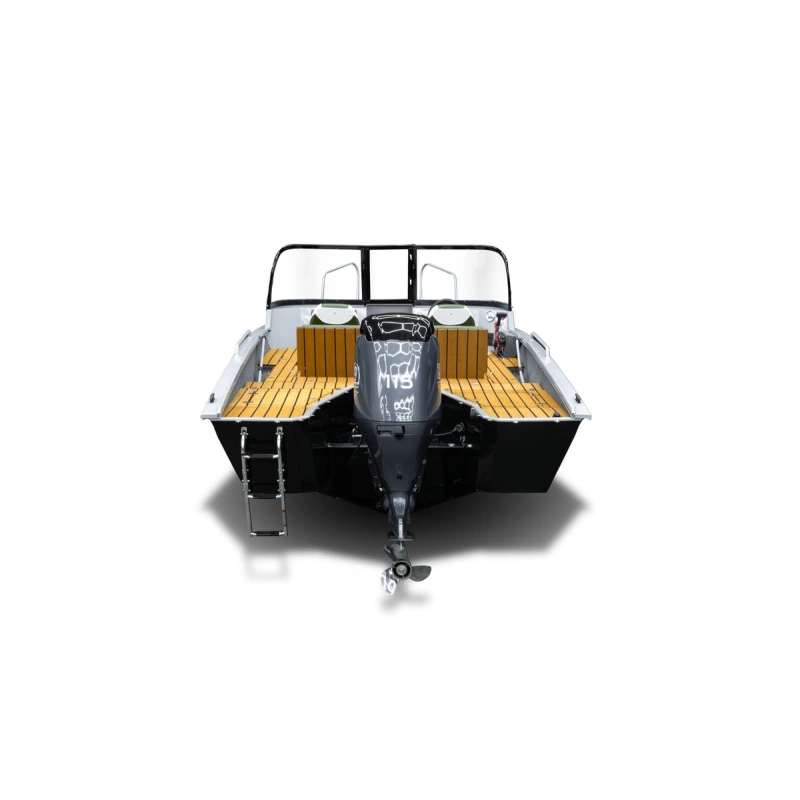 Комплект Алюминиевая лодка (катер) Mikatsu (Микатсу) 570 (Z43) Premium + мотор Mikatsu MF115FEL-T EFI