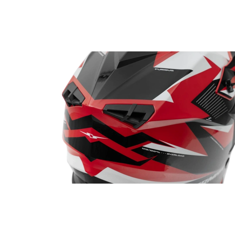 Шлем кроссовый Sharmax SH336 Red/Black