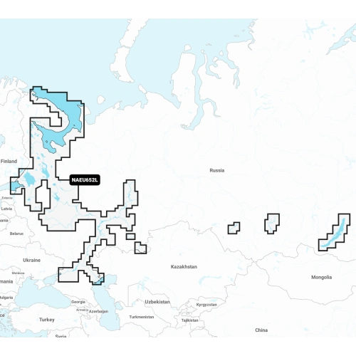 Карта Navionics+ EU652L Европейская часть России, Белое море, Сибирь