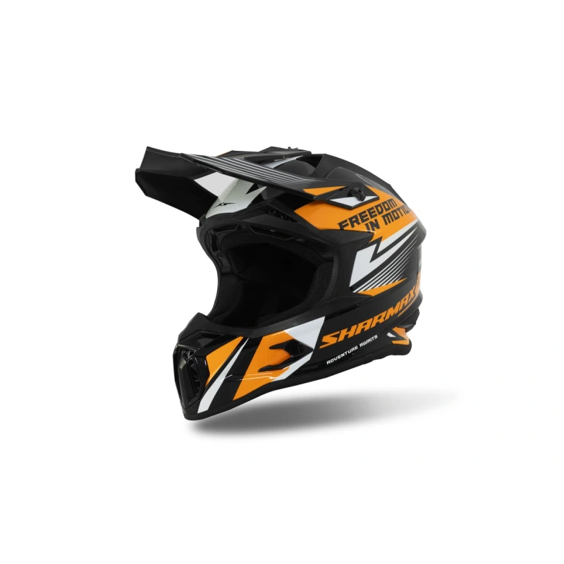 Шлем кроссовый Sharmax SH536 Orange/Black