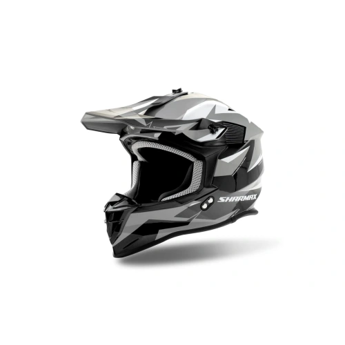 Шлем кроссовый Sharmax SH336 Gray/Black