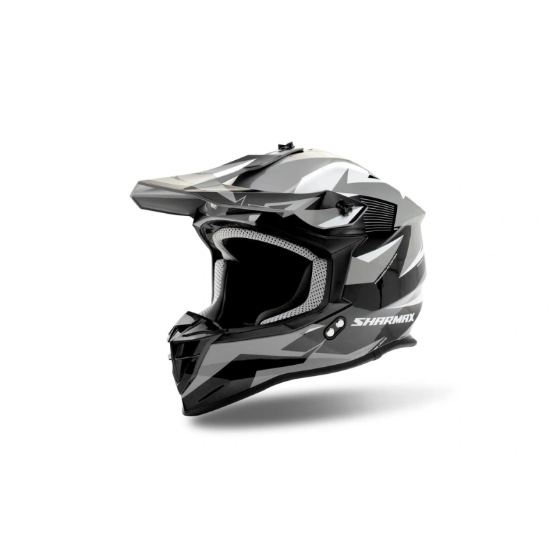 Шлем кроссовый Sharmax SH336 Gray/Black