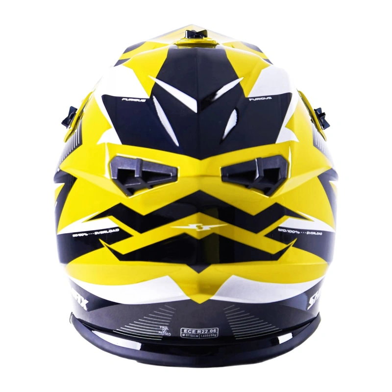 Шлем кроссовый Sharmax SH336 Yellow/Black