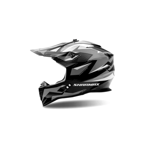 Шлем кроссовый Sharmax SH336 Gray/Black