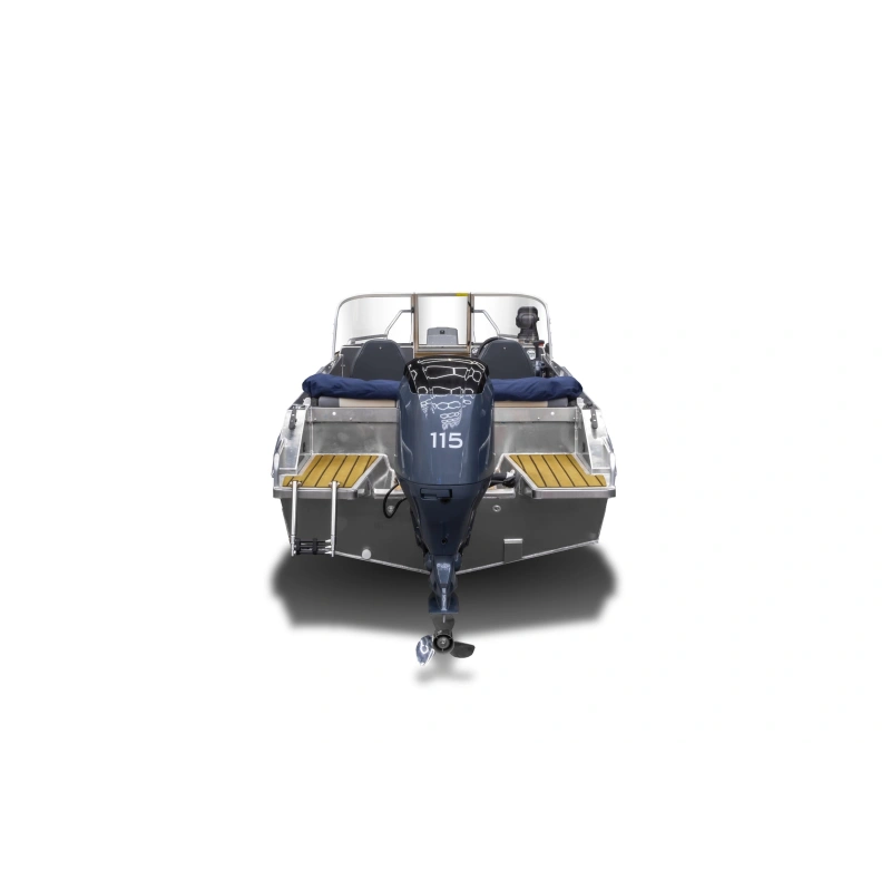 Комплект Алюминиевая лодка (катер) Mikatsu (Микатсу) 590 (Z99) Sport + мотор Hidea HDEF 115 FEL-T EFI