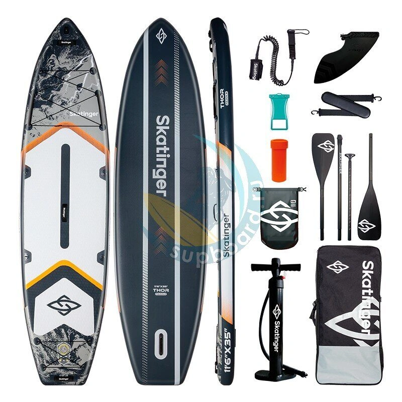Supboard Skatinger Thor Gray 11.6 с двухлопастным веслом и сиденьем