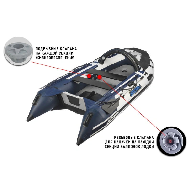 Лодка ПВХ STORMLINE AirDeck Extra 340 (2024)