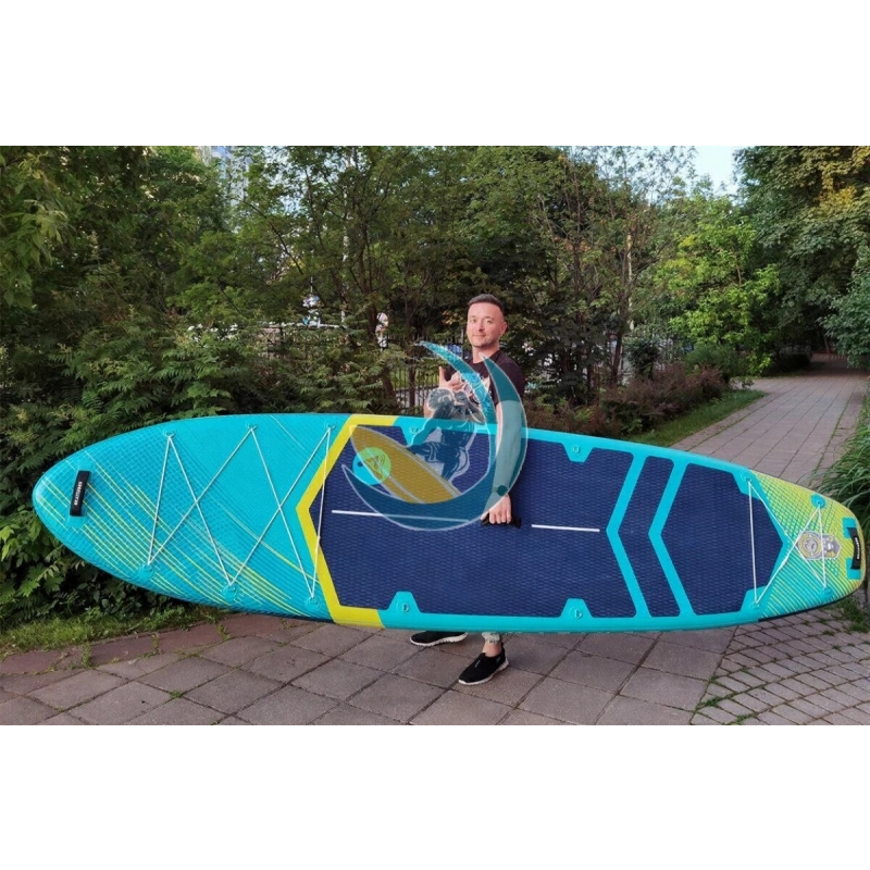 Надувная сап доска Skatinger Serial Green 11'6 с веслом