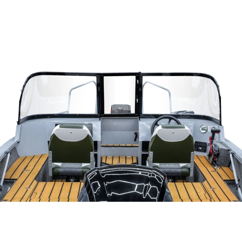 Комплект Алюминиевая лодка (катер) Mikatsu (Микатсу) 570 (Z43) Standard + мотор Hidea HDEF 115 FEL-T EFI
