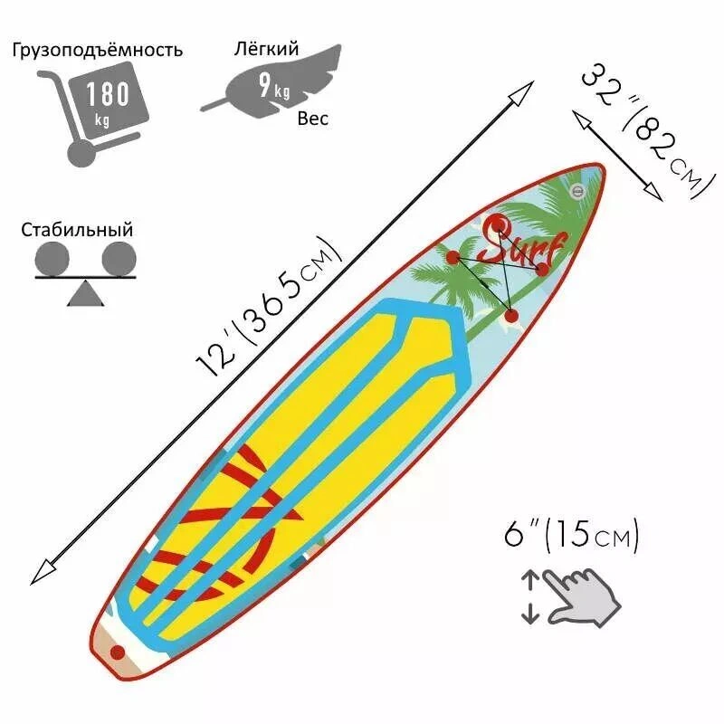 ZAP Surf 12 сап-борд
