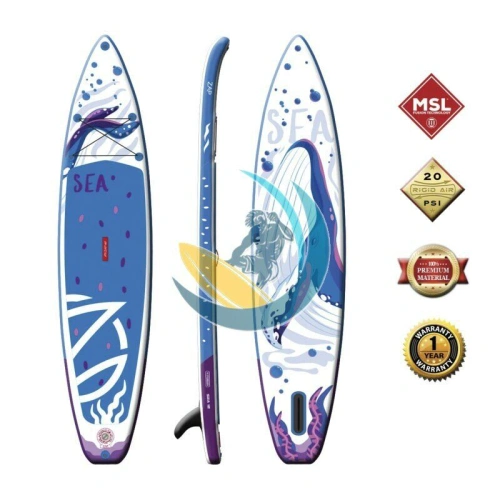 Сап с веслом надувной ZAP Sea Whale 12'0 Fusion