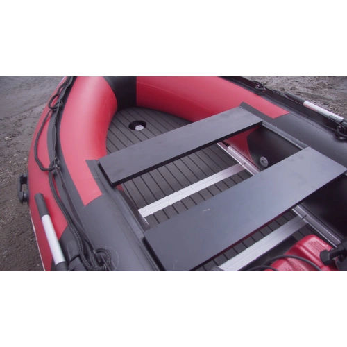Лодка ПВХ STORMLINE Flexiteek 360 (черно-зеленая/красно-черная)