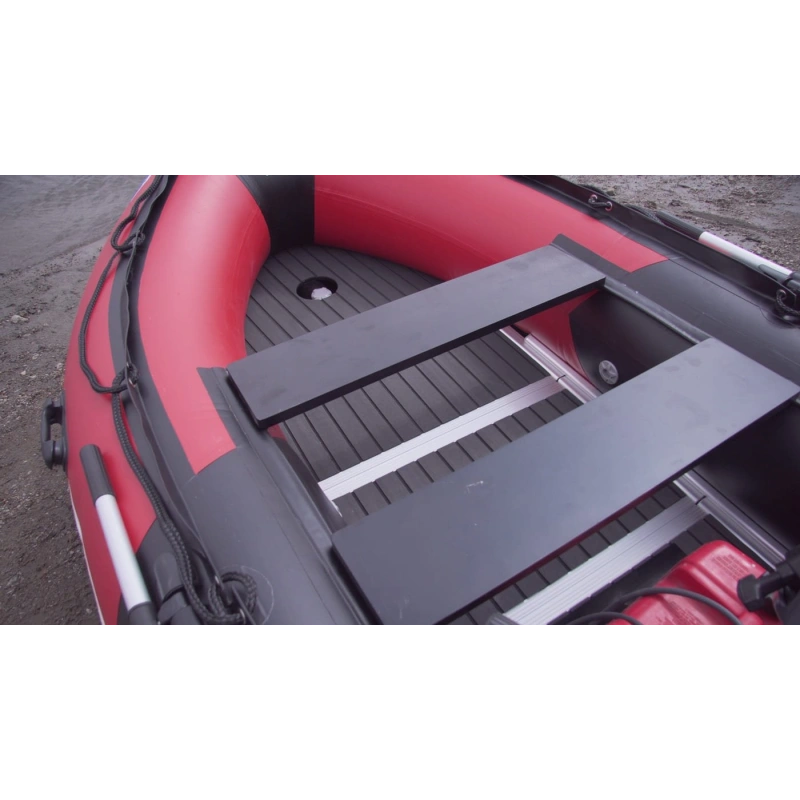 Лодка ПВХ STORMLINE Flexiteek 360 (черно-зеленая/красно-черная)