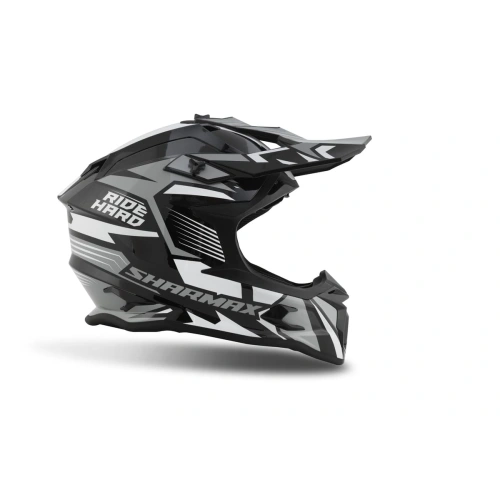 Шлем кроссовый Sharmax SH536 Gray/Black