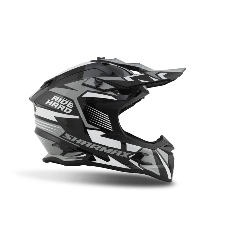 Шлем кроссовый Sharmax SH536 Gray/Black