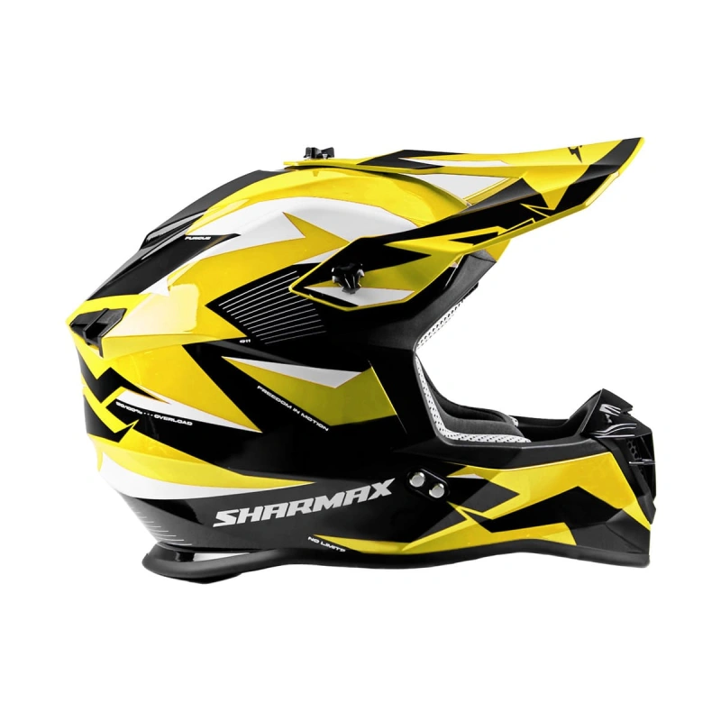 Шлем кроссовый Sharmax SH336 Yellow/Black