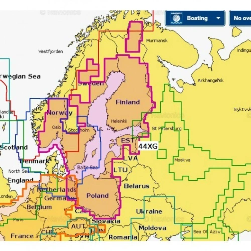 Карта Navionics+ 44XG Балтийское море