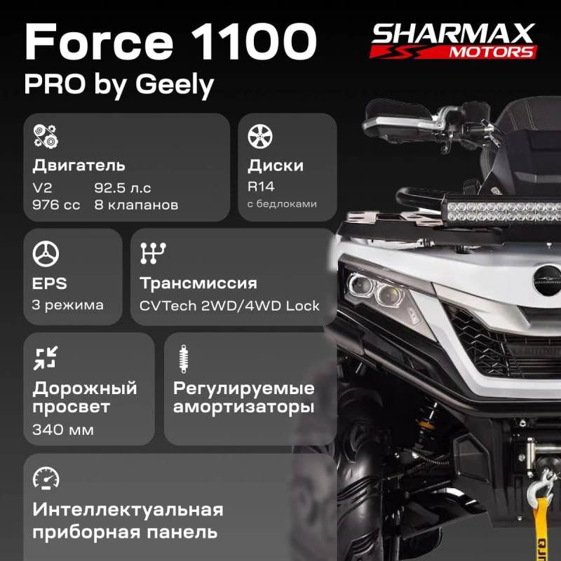 Квадроцикл SHARMAX Force 1100
