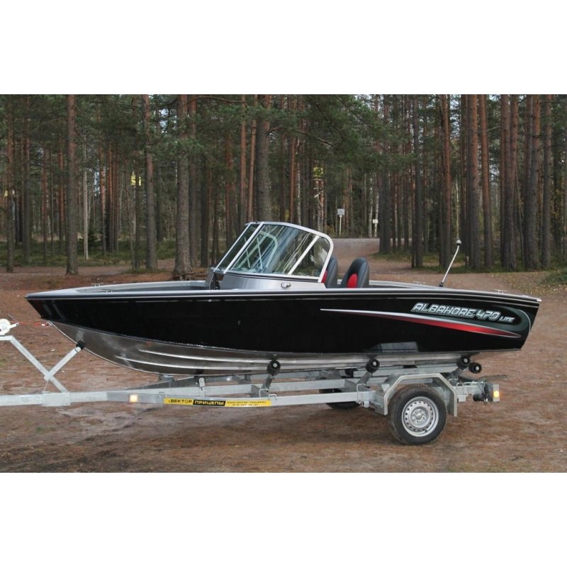 Катер-лодка алюминиевая ALBAKORE 470 fish Lite