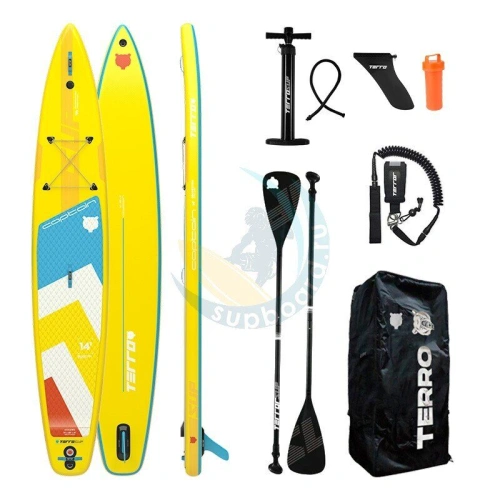 Туринговая сап-доска Terro Captain 14'0 Electric Yellow