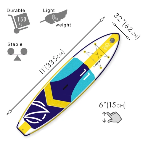 Сапборд для виндсёрфинга Zap Legend windsup 11'0 (с креплением под парус)