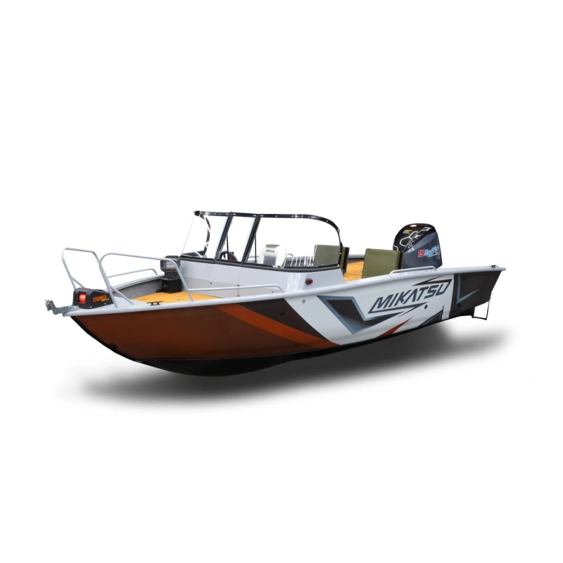 Комплект Алюминиевая лодка (катер) Mikatsu (Микатсу) 570 (Z43) Standard + мотор Hidea HDEF 115 FEL-T EFI
