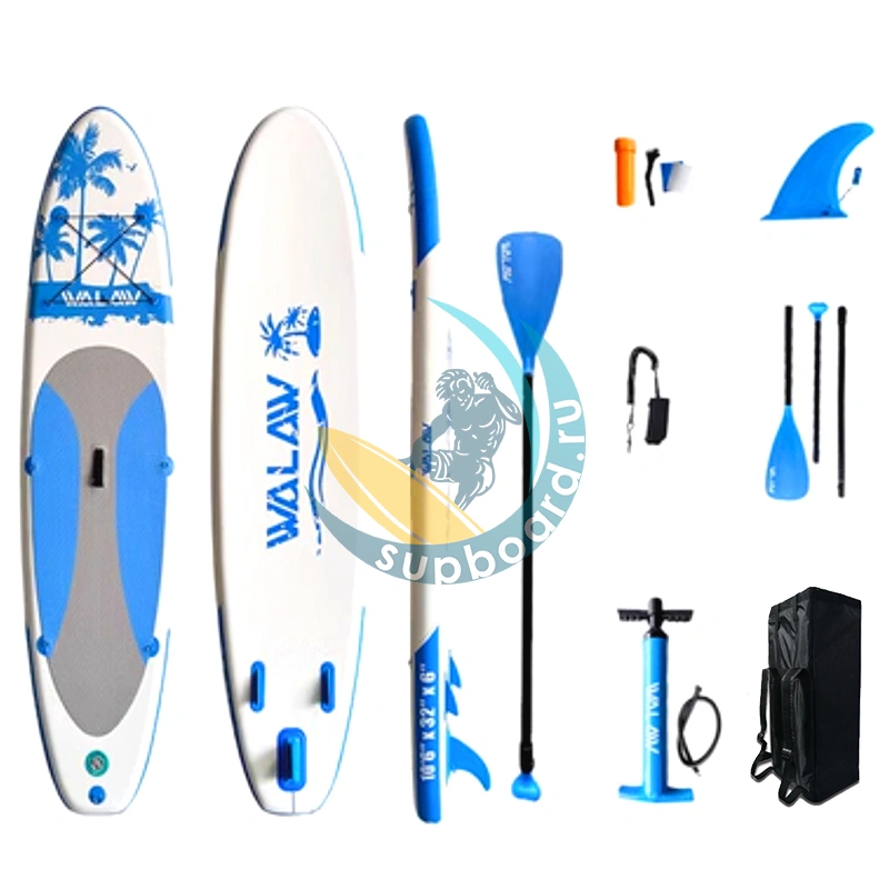 Надувной SUP борд Walaw palm blue 10'6