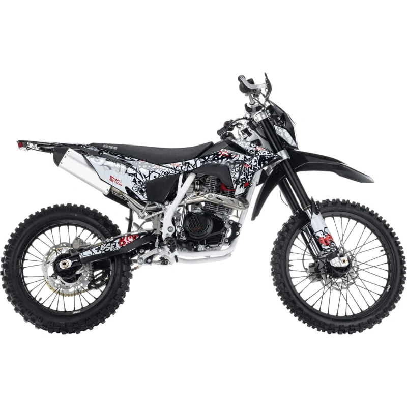 Мотоцикл кроссовый эндуро BSE Z10L Graffiti White (172 FMM) 21/18