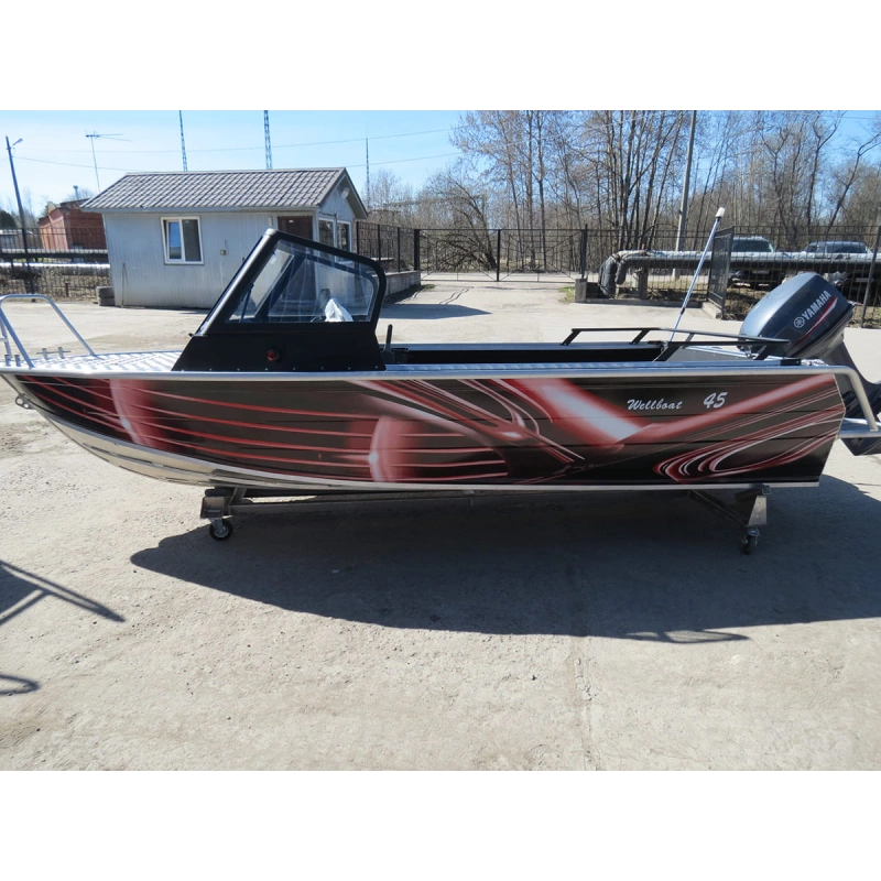 Катер-лодка алюминиевая WELLBOAT 45i