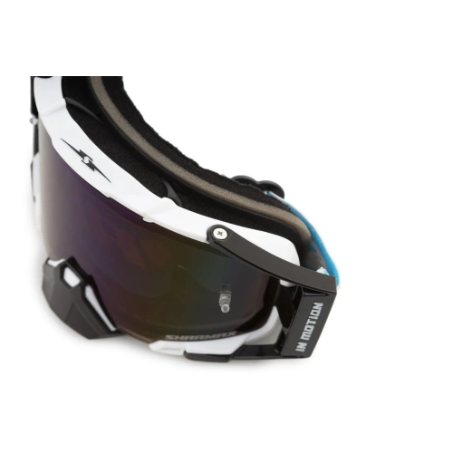 Очки кроссовые Sharmax White/Blue
