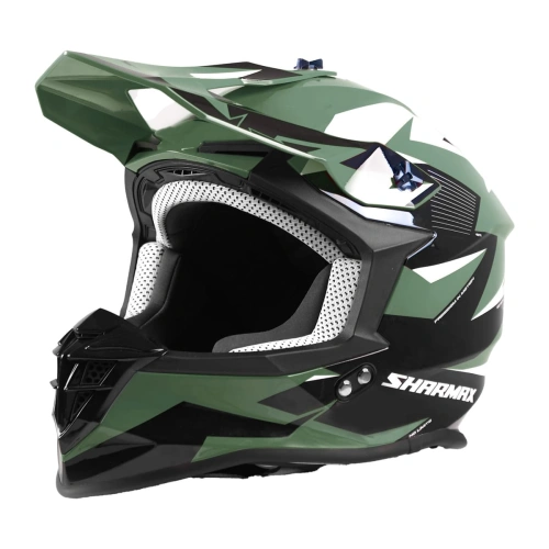 Шлем кроссовый Sharmax SH336 Khaki/Black