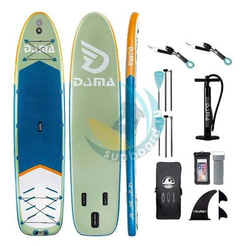 Сапборд для плавания с веслом Dama Fresh Water Couple 12.2