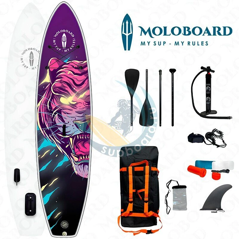 Прогулочная сап доска MoloBoard Purple Tiger 11'0