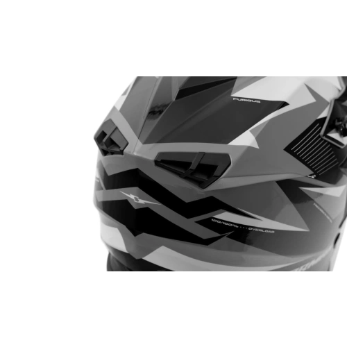 Шлем кроссовый Sharmax SH336 Gray/Black