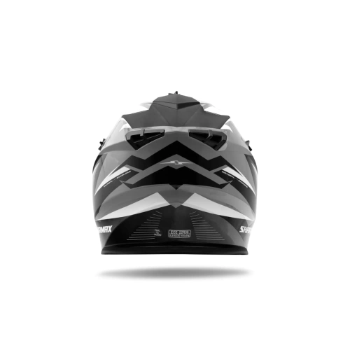 Шлем кроссовый Sharmax SH336 Gray/Black