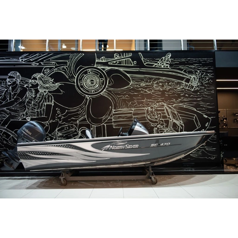 Катер-лодка алюминиевая NORTHSILVER 470 SC